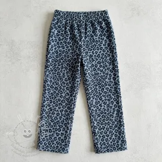 Manšestr STRETCH Little Leopard old blue