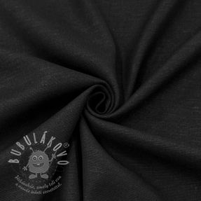 Viskóza se lnem SPANDEX black