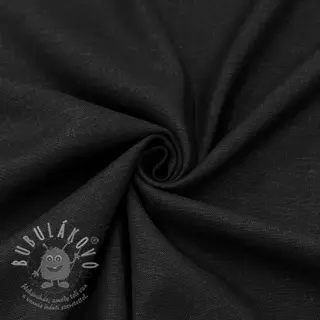 Viskóza se lnem SPANDEX black