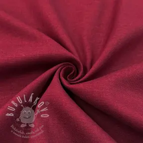 Viskóza s ľanom SPANDEX burgundy