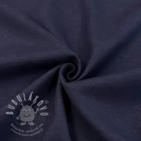 Viskóza s ľanom SPANDEX marine