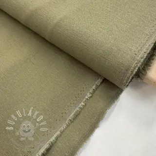 Viskóza se lnem SPANDEX moss green