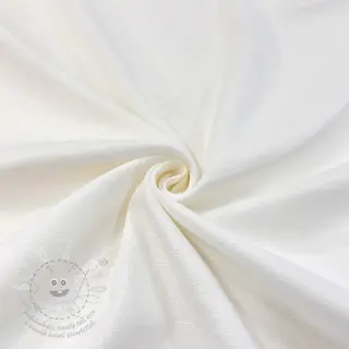 Viskóza se lnem SPANDEX off white