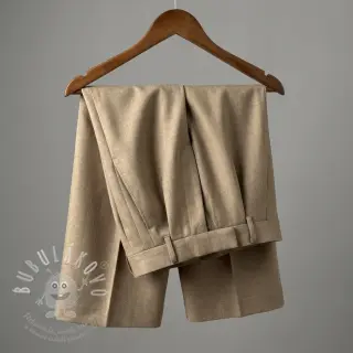 Viskóza se lnem SPANDEX taupe