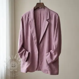 Viskóza se lnem SPANDEX lilac