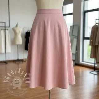 Viskóza se lnem SPANDEX old rose