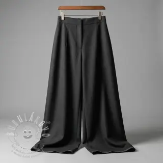 Viskóza se lnem SPANDEX black