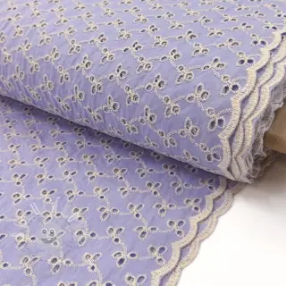 Bavlněná látka EMBROIDERY Rosemary lilac