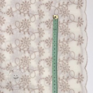 Bavlněná látka EMBROIDERY Lilian ecru