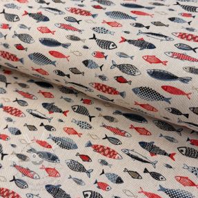 Dekorační látka Linenlook Aquarium multico