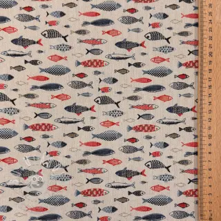 Dekorační látka Linenlook Aquarium multico