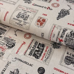 Dekorační látka Linenlook Vincennes rouge