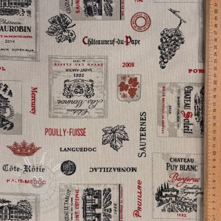 Dekorační látka Linenlook Vincennes rouge