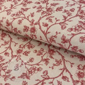 Dekorační látka Linenlook Meredith rouge