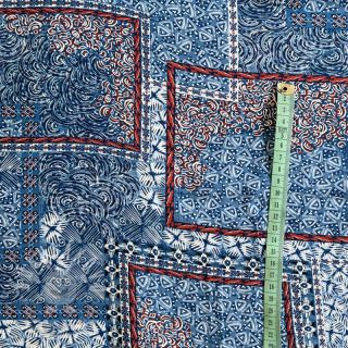 Viskóza RADIANCE Patchwork blue digital print