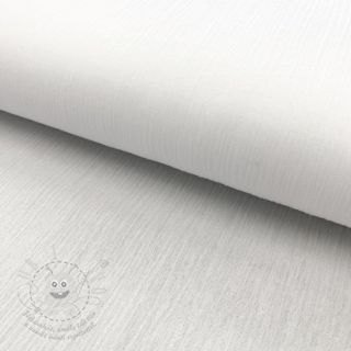 Bavlněná látka CRINKLE white
