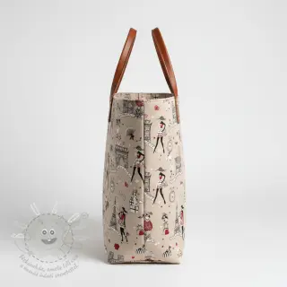 Dekorační látka Linenlook Cute Paris multico
