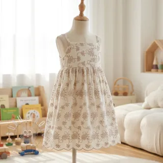 Bavlněná látka EMBROIDERY Lilian ecru