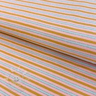 Úplet LUREX Stripes ochre silver