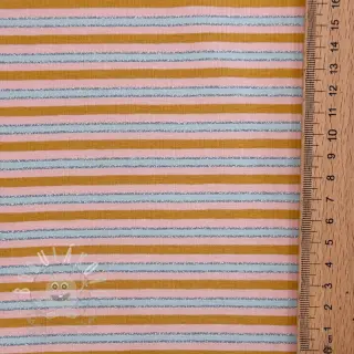 Úplet LUREX Stripes ochre silver