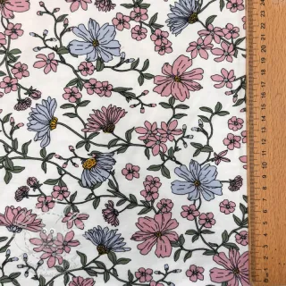 Úplet Flowers ecru