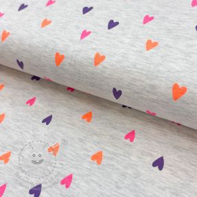 Úplet Hearts NEON ecru melange