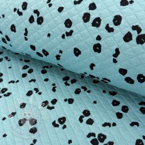 Teplákovina QUILT Animal skin fresh sage