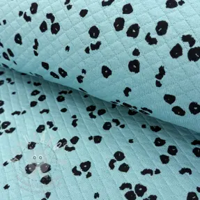 Teplákovina QUILT Animal skin fresh sage