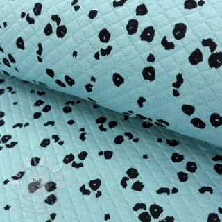 Teplákovina QUILT Animal skin fresh sage