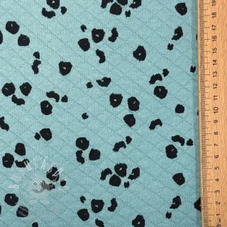 Teplákovina QUILT Animal skin fresh sage