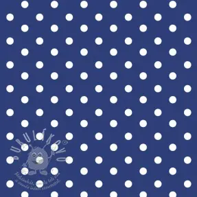 Bavlněná látka Dots cobalt