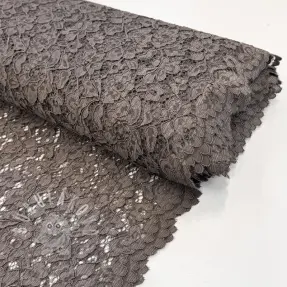 Krajka Scallop dark grey