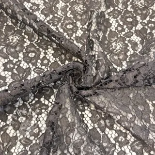 Krajka Scallop dark grey