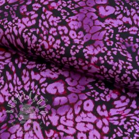 Viskóza ROSELLA STRETCH Animals purple