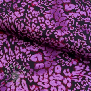 Viskóza ROSELLA STRETCH Animals purple
