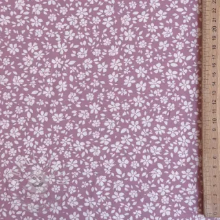 Viskóza POPLIN STRETCH Small flowers cherryblossom