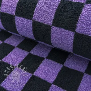 Kabátovina TEDDY JACQUARD Checks purple