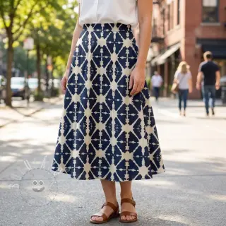 Bavlněná látka BATIK navy