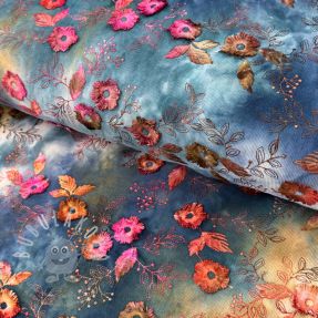 Manšestr tenký TIE DYE 21W Catchy design C