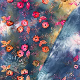 Manšestr tenký TIE DYE 21W Catchy design C