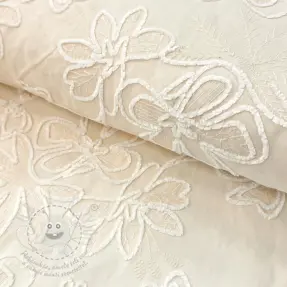 Bavlněná látka EMBROIDERY Chenille Manon design A