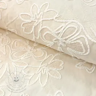 Bavlněná látka EMBROIDERY Chenille Manon design A