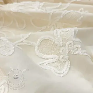 Bavlněná látka EMBROIDERY Chenille Manon design A