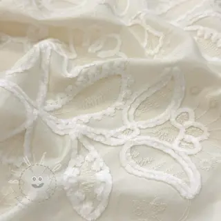 Bavlněná látka EMBROIDERY Chenille Manon design B