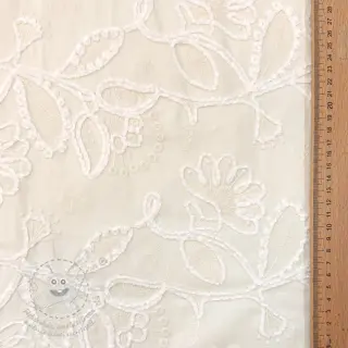 Bavlněná látka EMBROIDERY Chenille Manon design B