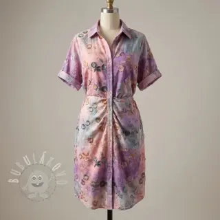 Manšestr tenký TIE DYE 21W Catchy design B