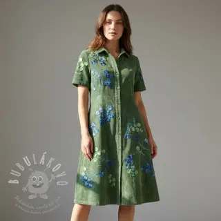 Manšestr tenký TIE DYE 21W Dandy design A