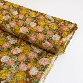 Viskóza RAYON POPLIN Flower sea design C