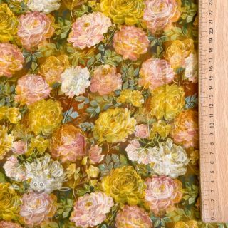 Viskóza RAYON POPLIN Flower sea design C