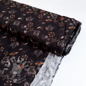 Viskóza RAYON POPLIN Dark barrock design A